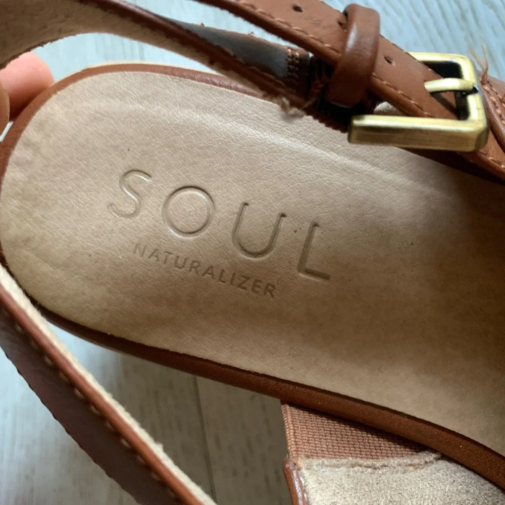 Soul Naturalizer‎ Womens Goodtimes Slingback Wedge Sandals